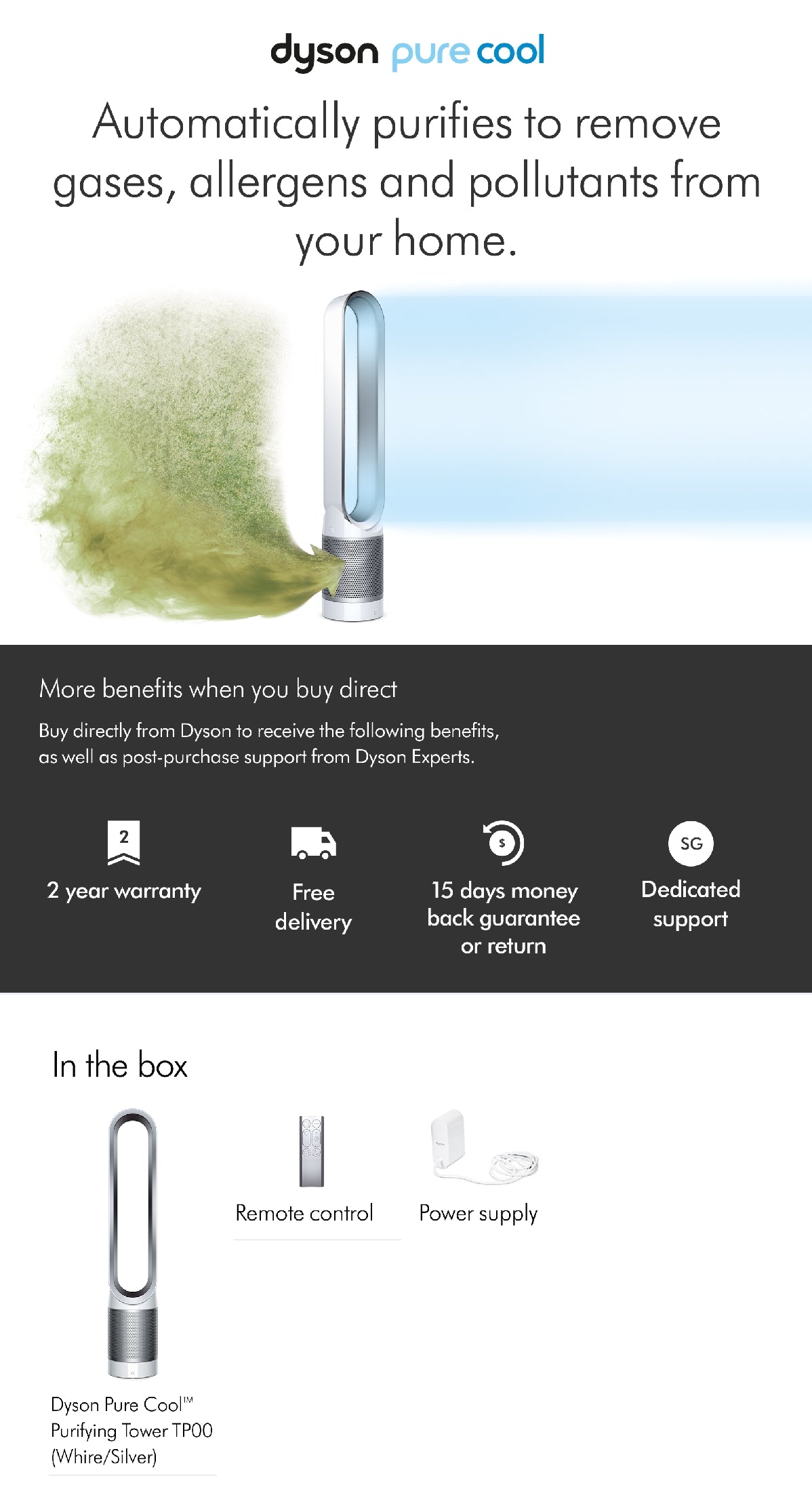 š„Dyson TP00 (White/Sliver) Pure Cool Air Purifier | Brand New Sealed | Local Warranty 2 years | Instalment or Full Paymentš„