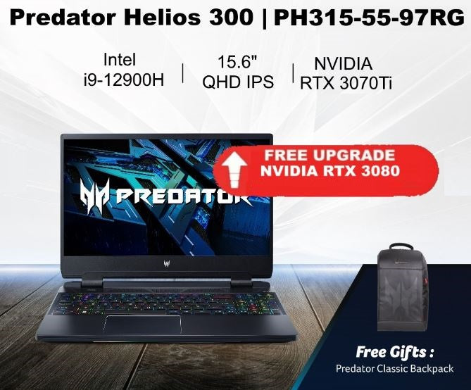 🔥ACER Gaming Bundle Deal | Predator Helios 300 PH315-55-97RG 15.6