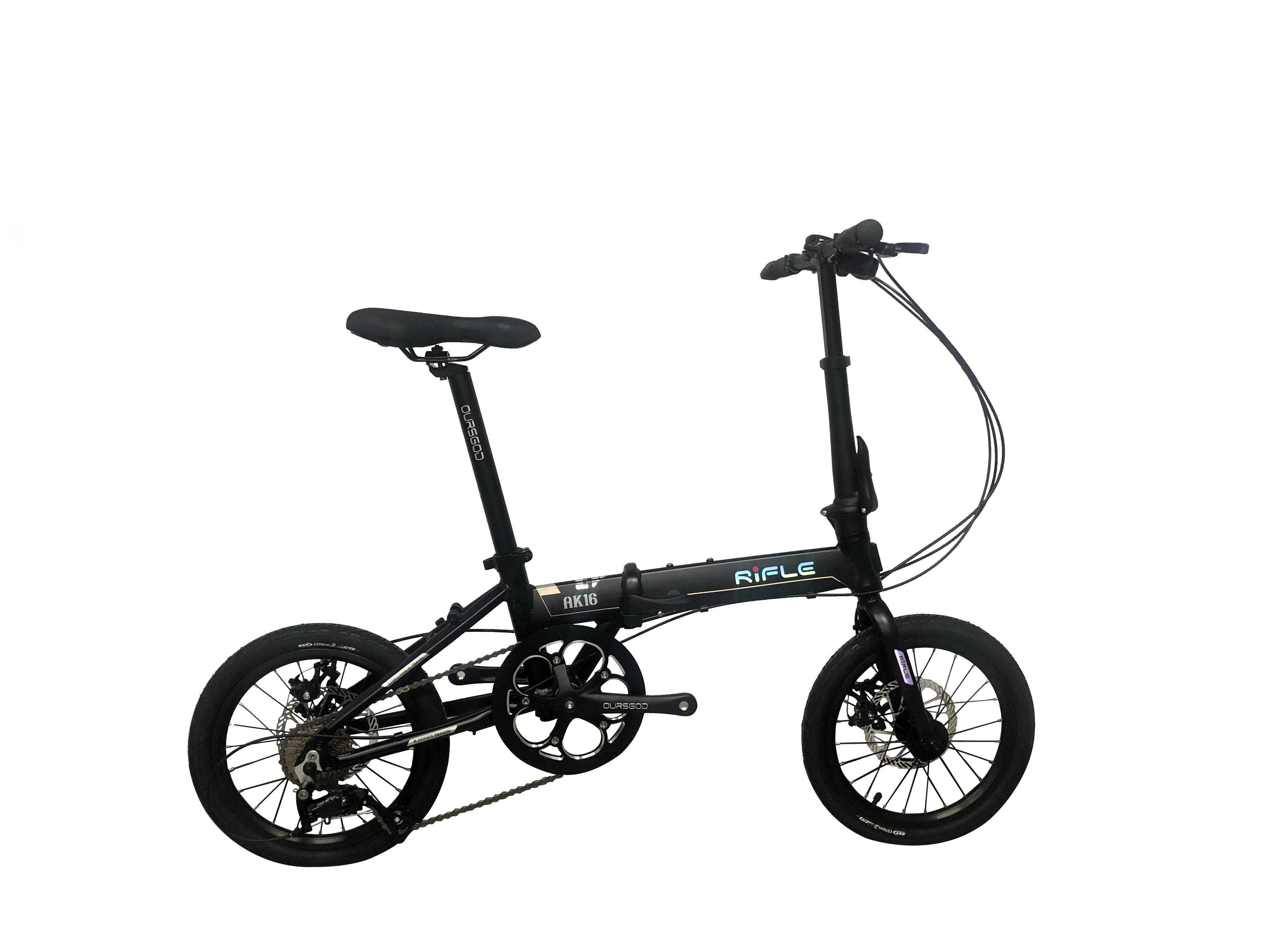 🔥Rifle AK16 Foldable Bicycle | 16 Inch | 11+KG | 9 Speed Shimano Altus Groupset | Mechanical Disc Brakes🔥