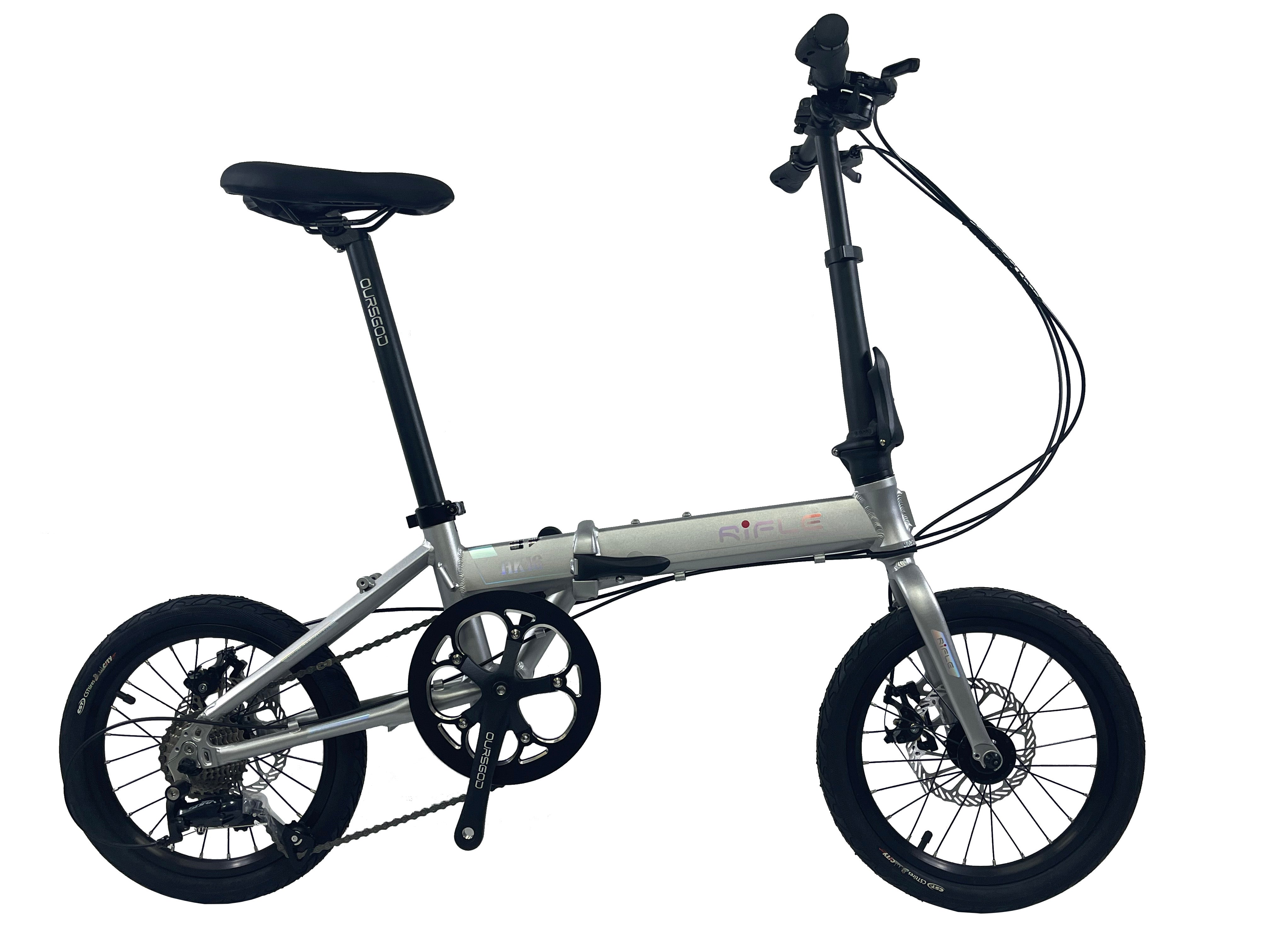 🔥Rifle AK16 Foldable Bicycle | 16 Inch | 11+KG | 9 Speed Shimano Altus Groupset | Mechanical Disc Brakes🔥