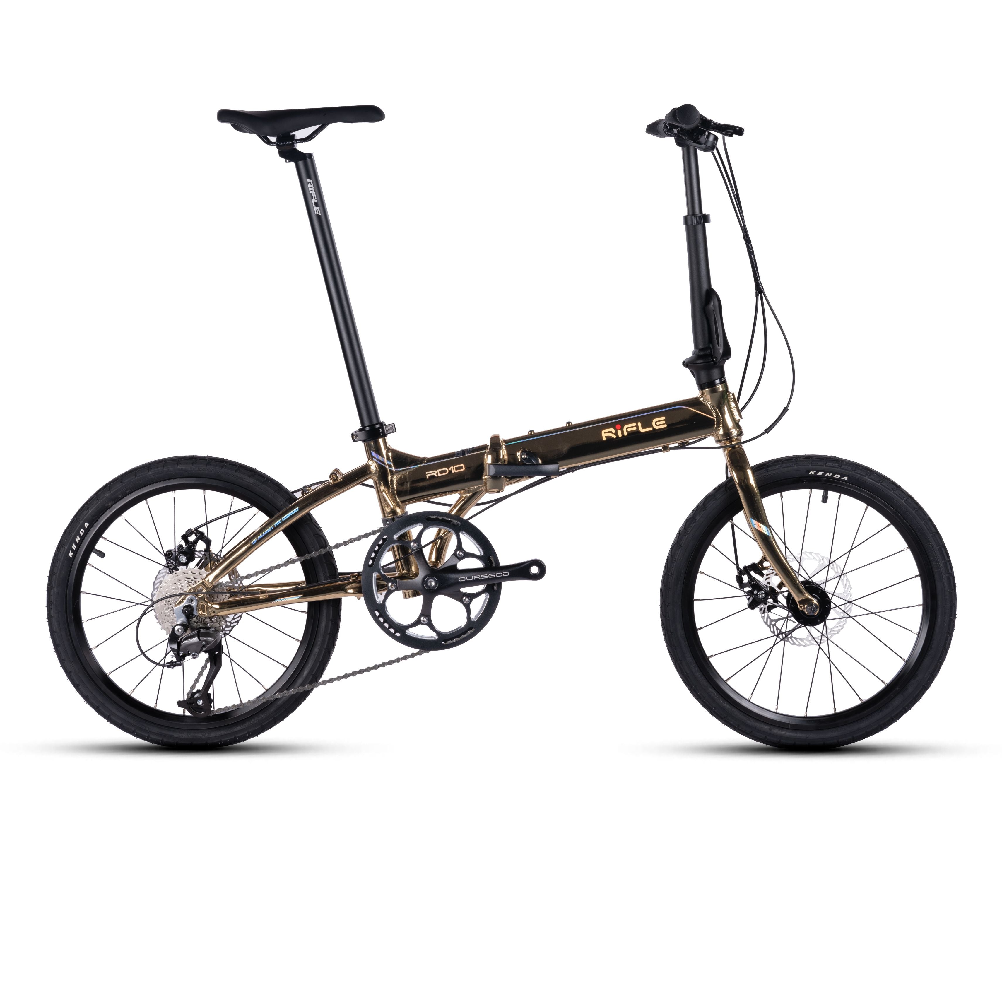 🔥Rifle RD10 Foldable Bicycle | Standard Edition | 20 Inch | Oil Slick Electrostatic Paint | 9 Speed Shimano Altus Groupset🔥