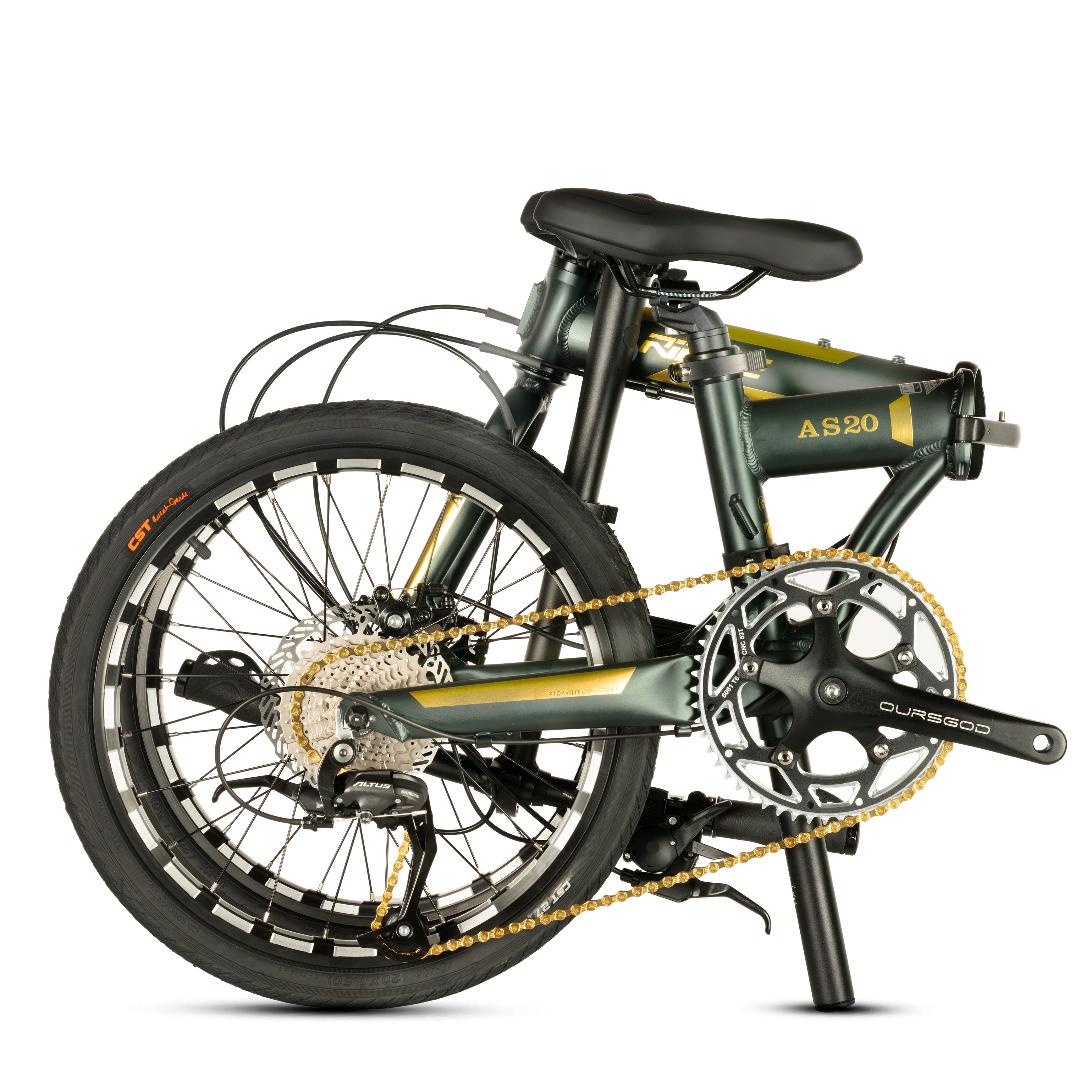 🔥Rifle Limited Edition AS20 Blue Foldable Bicycle | 9 Speed Shimano Altus Groupset | Hollowtech Crank🔥