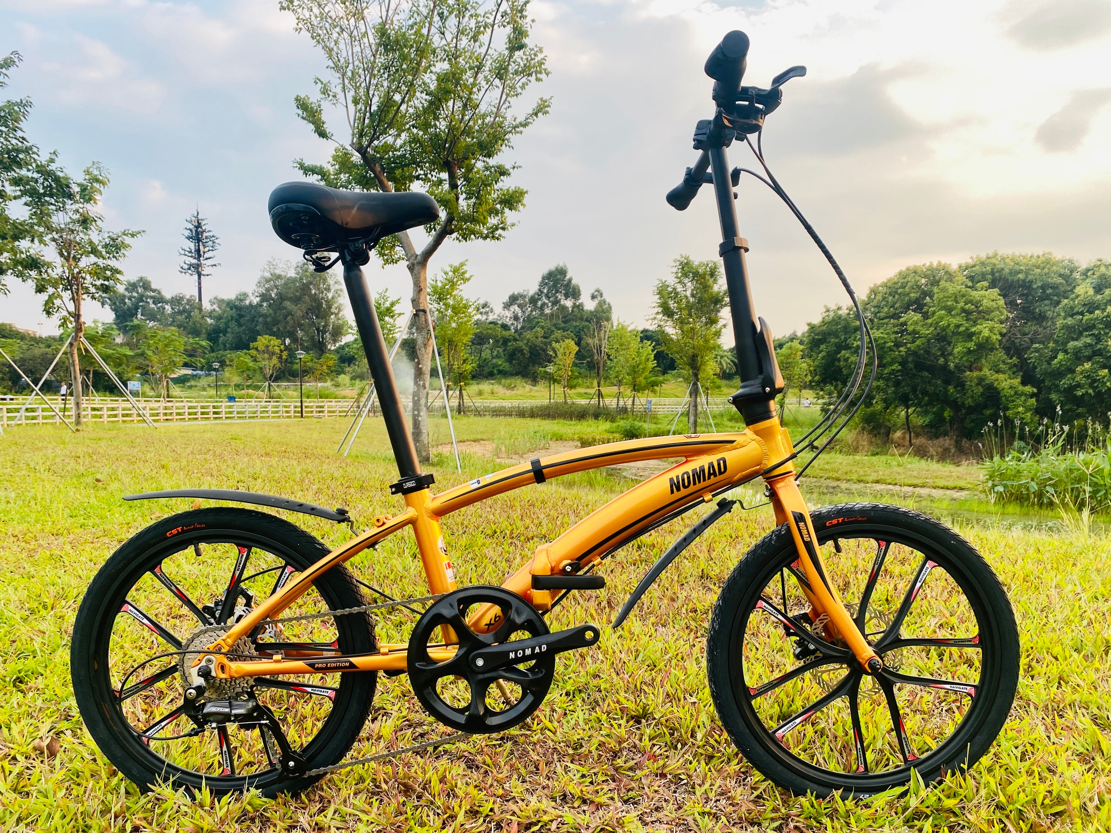 🔥2025 Nomad X6 PRO 9 Speed Shimano Altus Groupset | 6061 Aluminium Grade Foldable Bicycle | (20 Inch) 406mm Wheel | Singapore Brand🔥