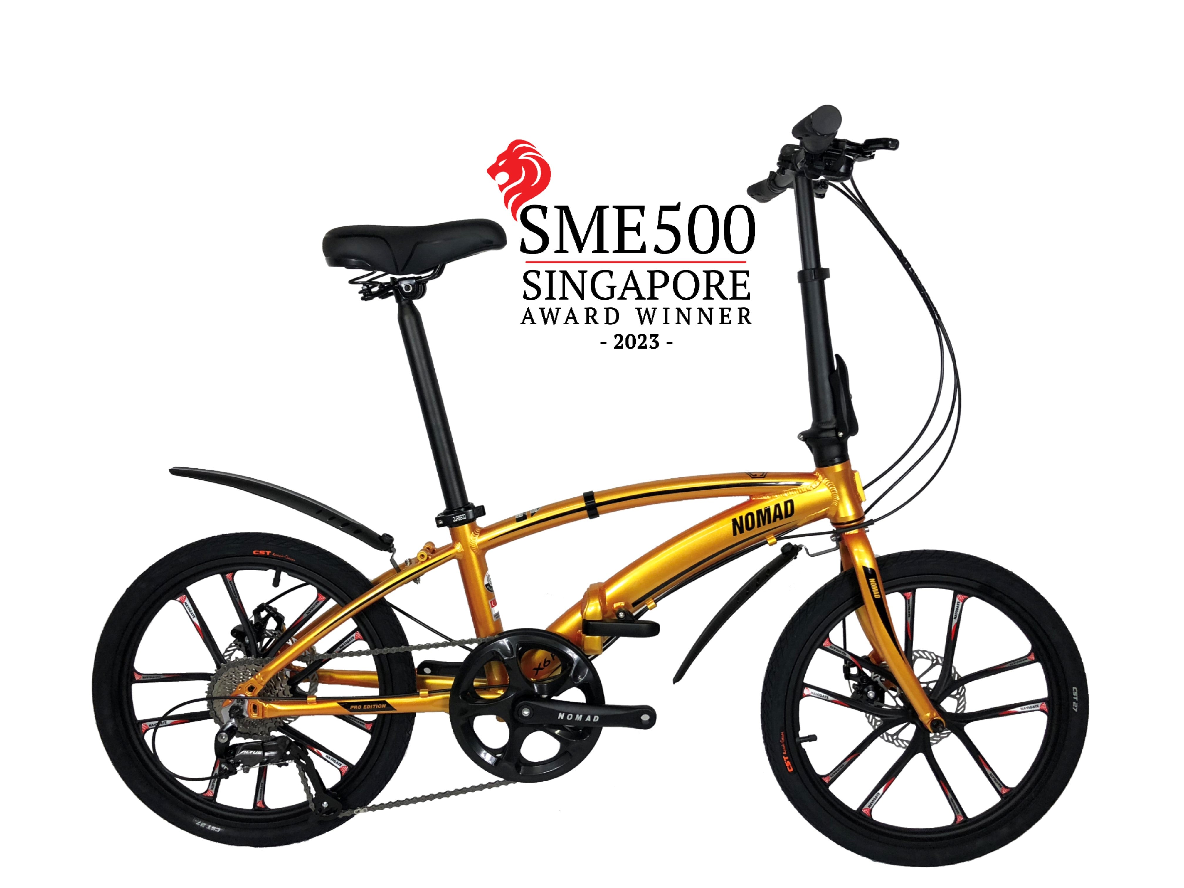 🔥2025 Nomad X6 PRO Sports Rims Edition | 9 Speed Shimano Altus Groupset | 6061 Aluminium Grade Foldable Bicycle | (20 Inch) 406mm Wheel | Singapore Brand🔥