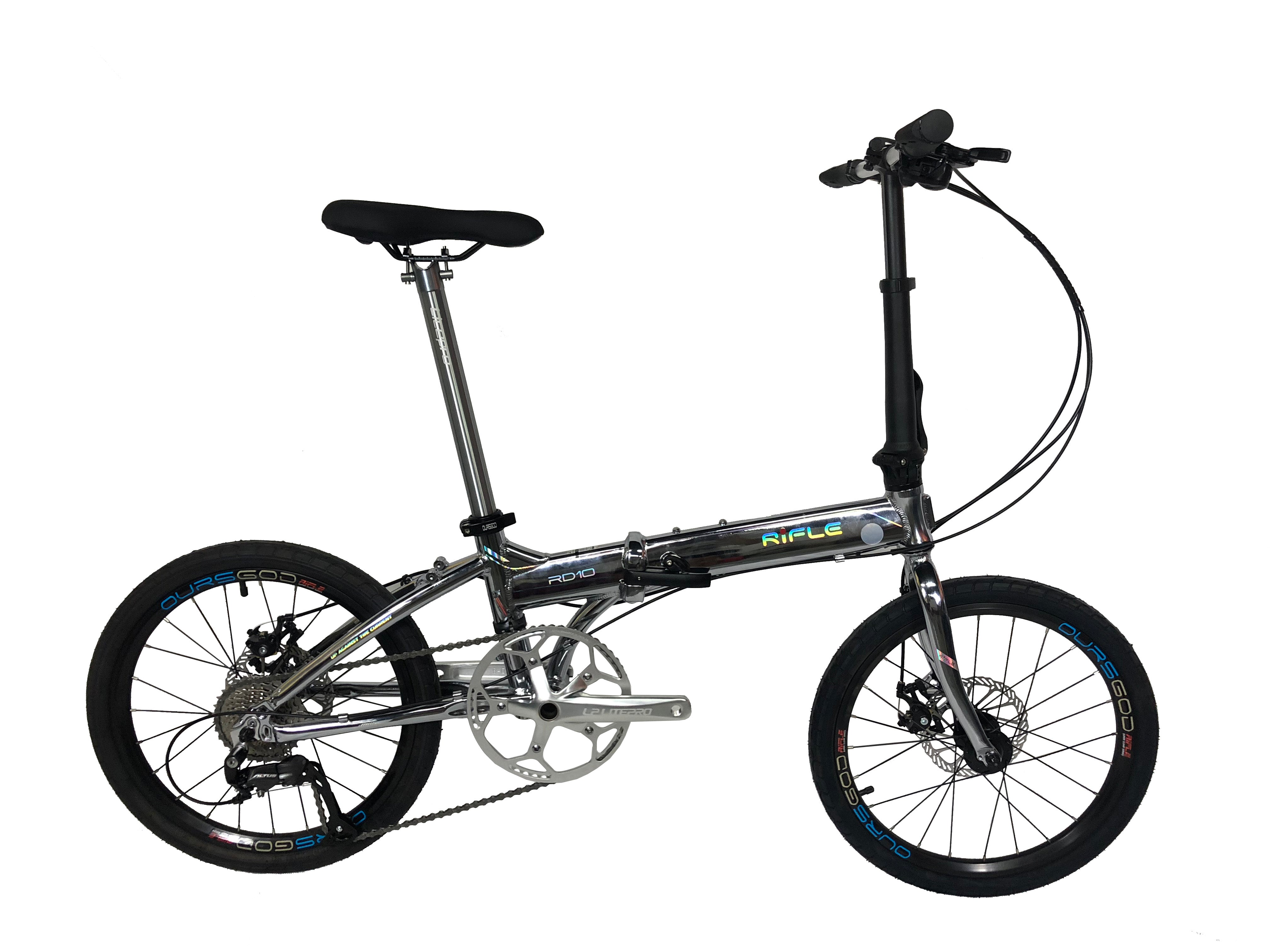 🔥Rifle RD10 Foldable Bicycle | LITEPRO Edition | 20 Inch | Oil Slick Electrostatic Paint | 9 Speed Shimano Altus Groupset🔥