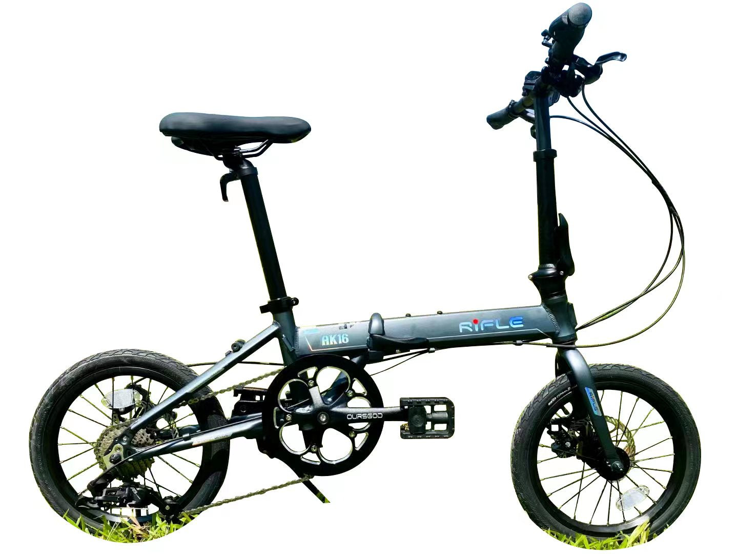 🔥Rifle AK16 Foldable Bicycle | 16 Inch | 11+KG | 9 Speed Shimano Altus Groupset | Mechanical Disc Brakes🔥