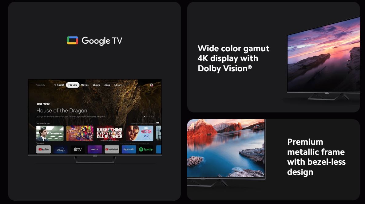 Xiaomi TV A PRO Series 2026 Edition 55-Inch 4K UHD Smart Google TV | 3 Year Local Warranty | Full Payment or Instalment