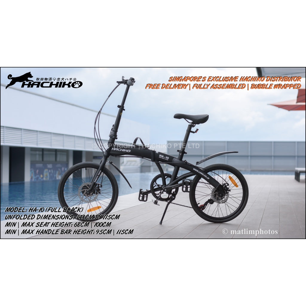š„Hachiko HA-01 Aluminium Foldable Bicycle | (20 Inch) 406mm Wheel | Japan Brand | Official Singapore Distributorš„