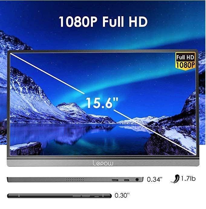 🔥2023 Latest Portable Monitor - Upgraded LEPOW GAMUT 15.6 Inch 1920 x 1080 Full HD🔥