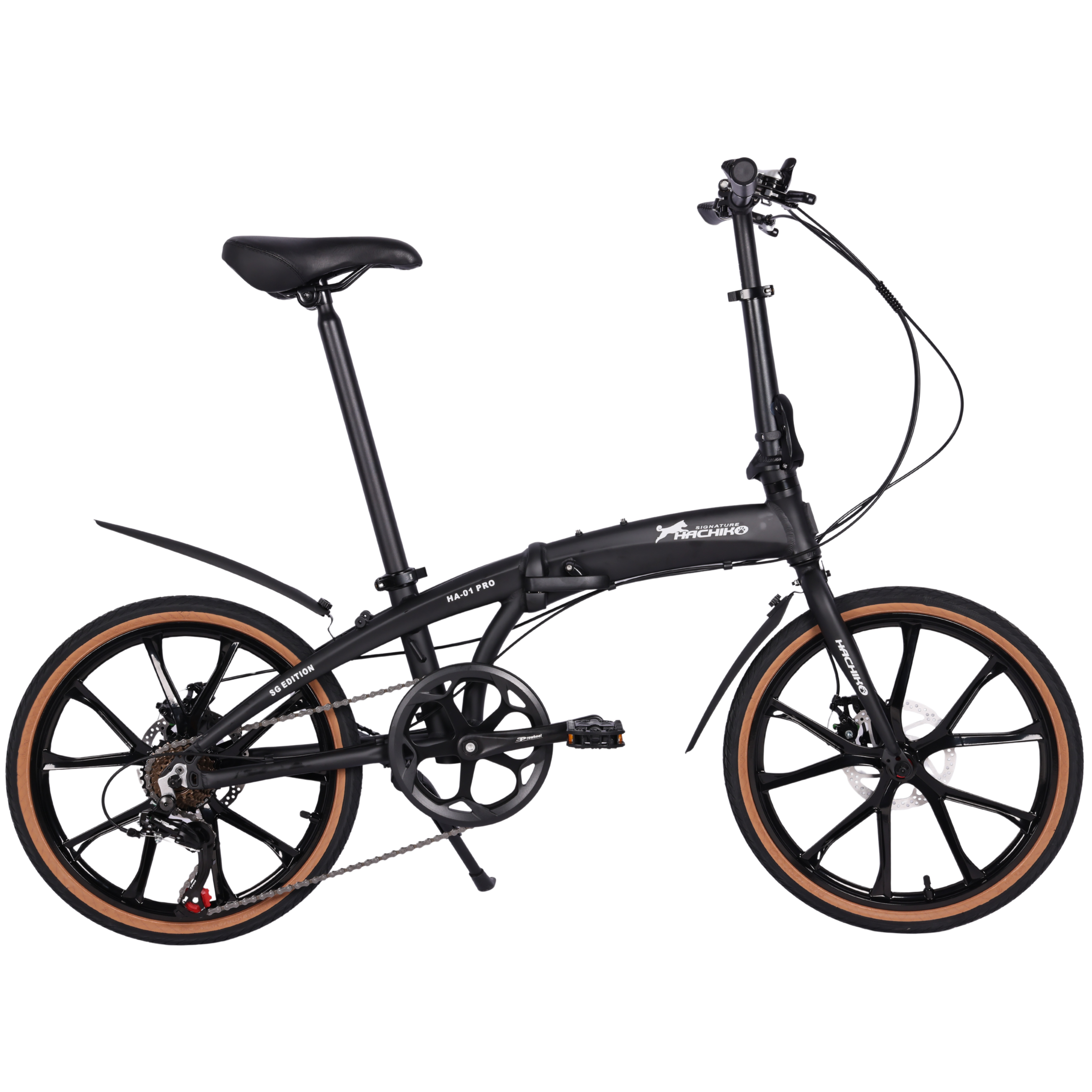 🔥2026 Signature Edition| Hachiko HA-01 PRO - 10 Bladed Sports Rims - Signature Edition | Aluminium Foldable Bicycle | (20 Inch) 406mm Quick Release Wheel