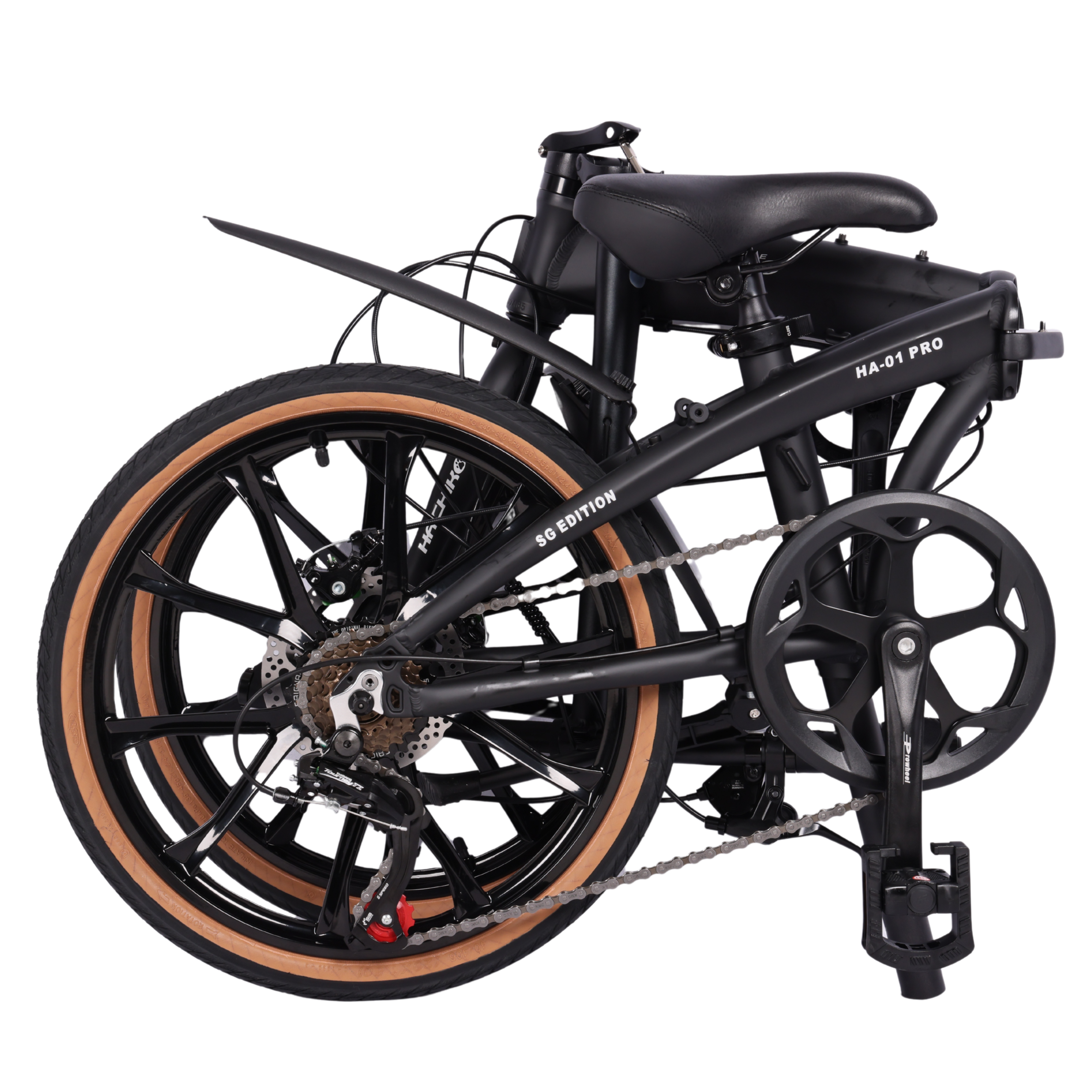 🔥2026 Signature Edition| Hachiko HA-01 PRO - 10 Bladed Sports Rims - Signature Edition | Aluminium Foldable Bicycle | (20 Inch) 406mm Quick Release Wheel