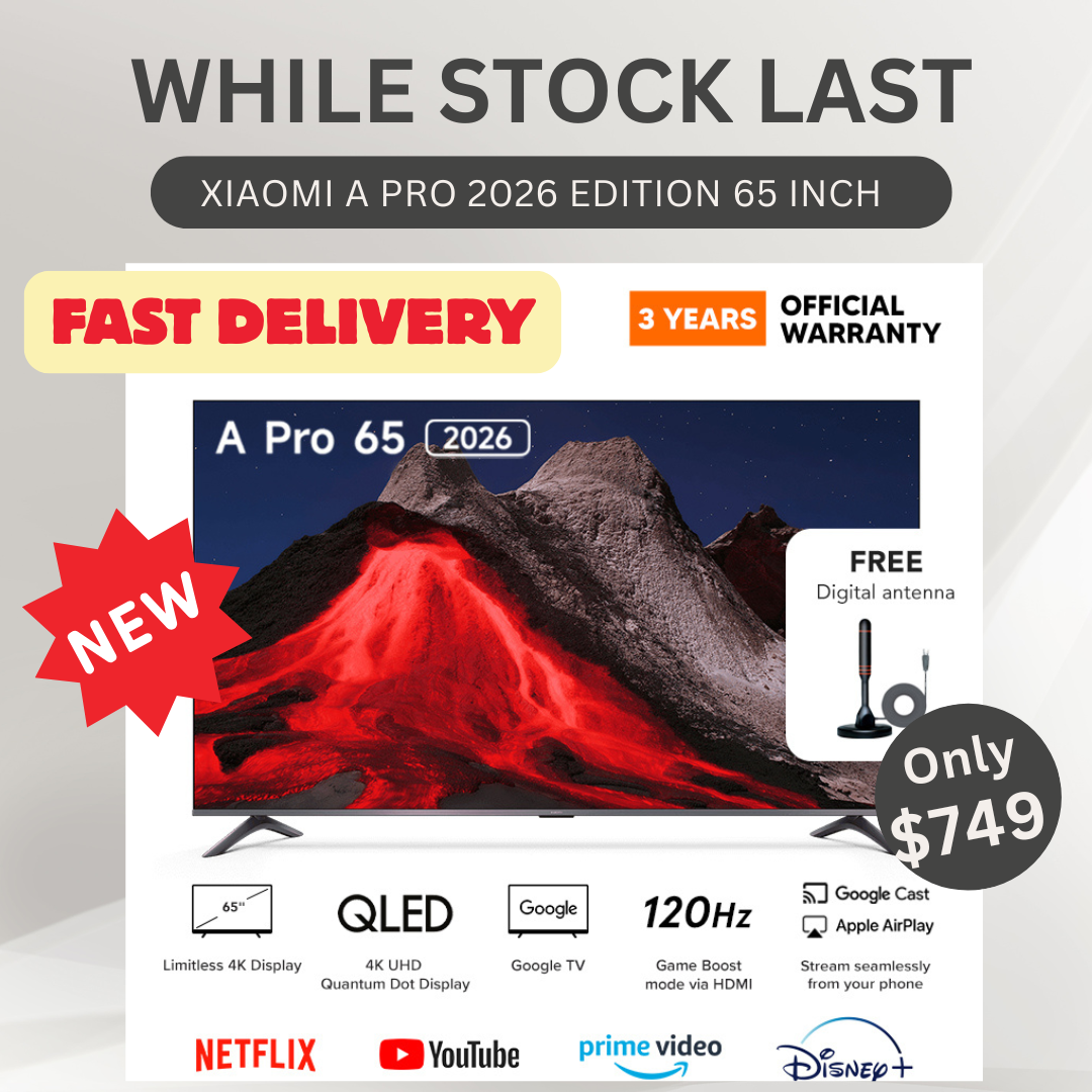 Xiaomi TV A PRO Series 2026 Edition 65 INCH 4K UHD Smart Google TV | 3 Year Local Warranty
