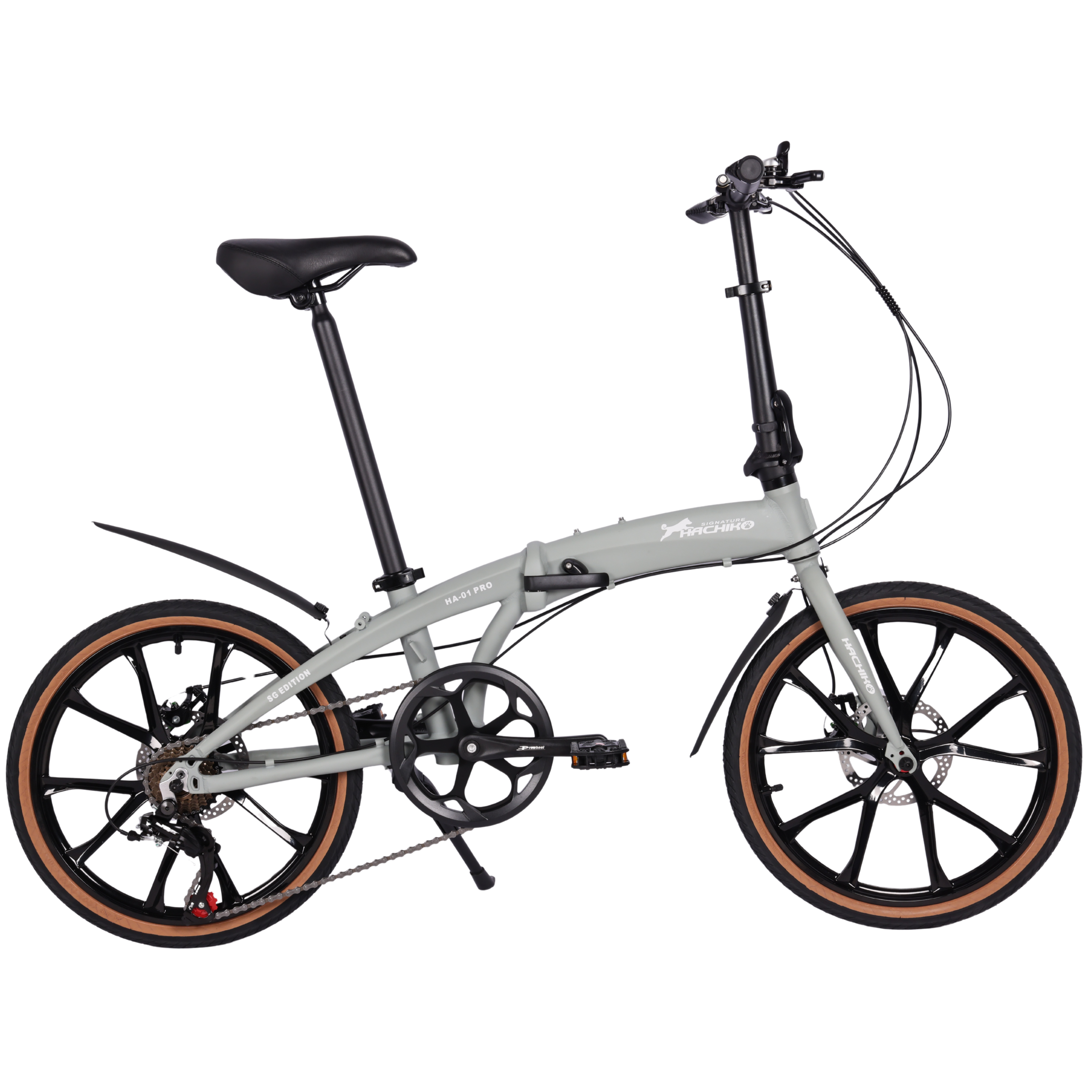 🔥2026 Signature Edition| Hachiko HA-01 PRO - 10 Bladed Sports Rims - Signature Edition | Aluminium Foldable Bicycle | (20 Inch) 406mm Quick Release Wheel