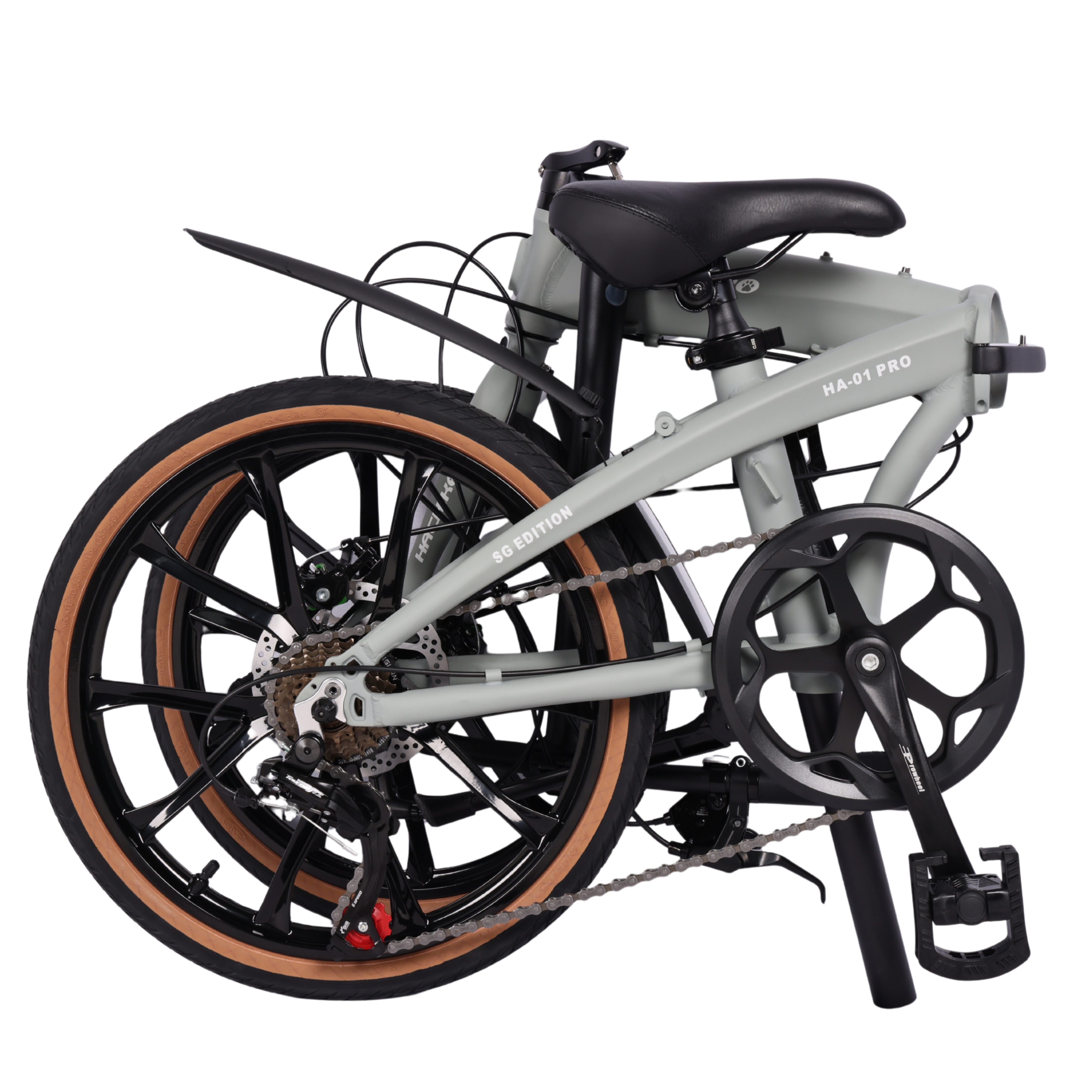 🔥2026 Signature Edition| Hachiko HA-01 PRO - 10 Bladed Sports Rims - Signature Edition | Aluminium Foldable Bicycle | (20 Inch) 406mm Quick Release Wheel