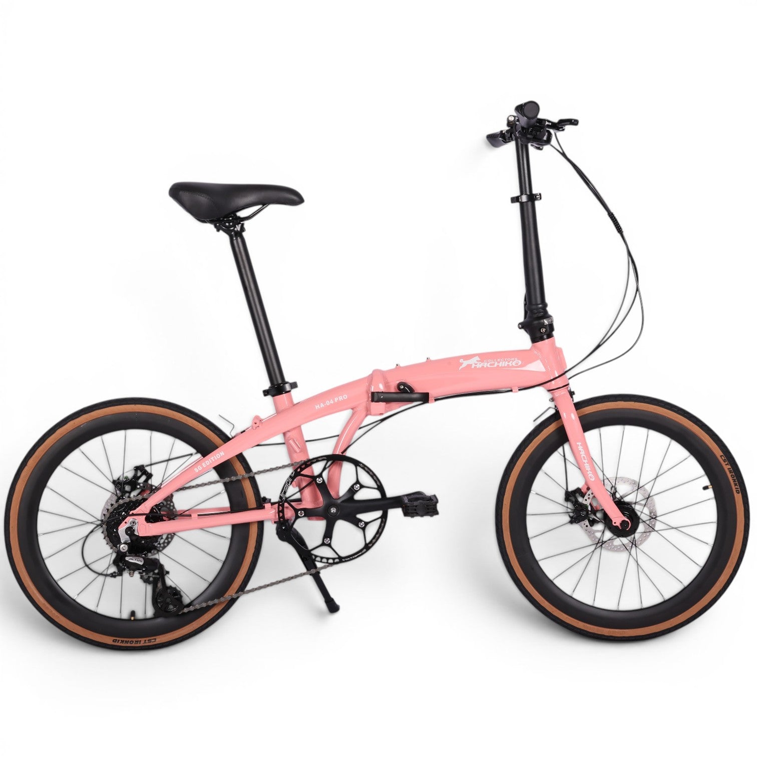 🔥2026 Hachiko HA-04 PRO COLLECTORS EDITION | Aluminium Foldable Bicycle | (22 Inch) 451mm Quick Release Wheel | Cherry Blossom Pink