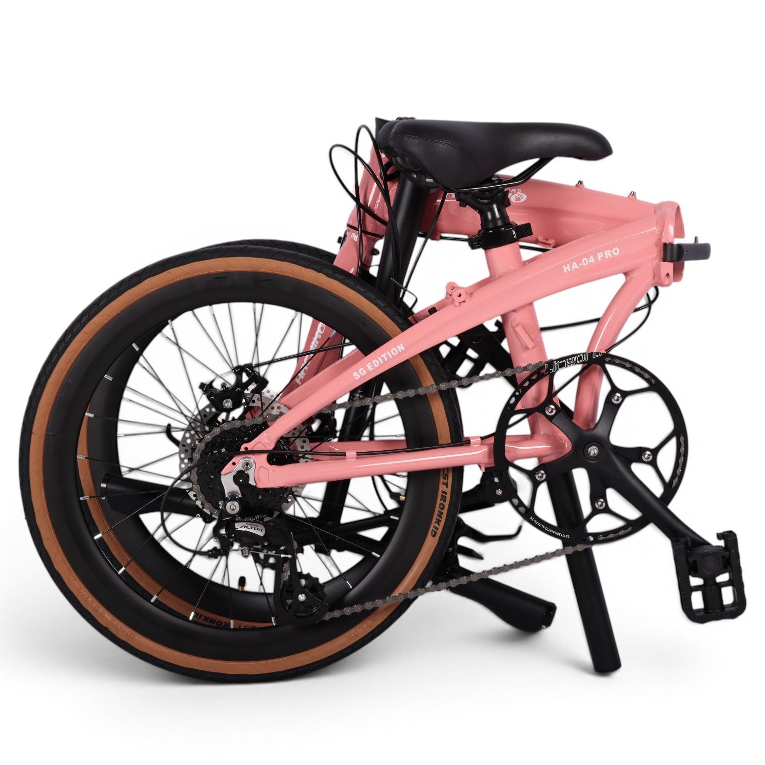 🔥2026 Hachiko HA-04 PRO COLLECTORS EDITION | Aluminium Foldable Bicycle | (22 Inch) 451mm Quick Release Wheel | Cherry Blossom Pink