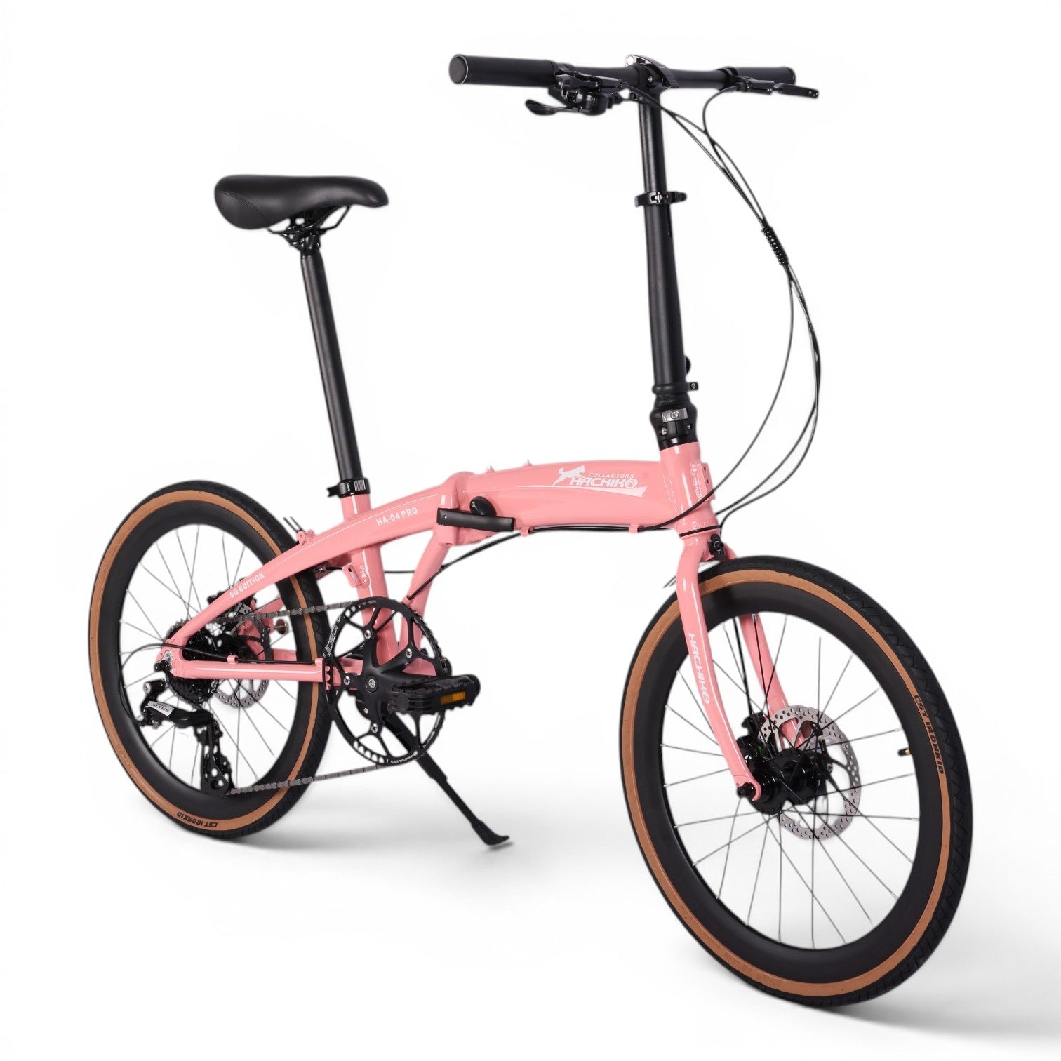 🔥2026 Hachiko HA-04 PRO COLLECTORS EDITION | Aluminium Foldable Bicycle | (22 Inch) 451mm Quick Release Wheel | Cherry Blossom Pink
