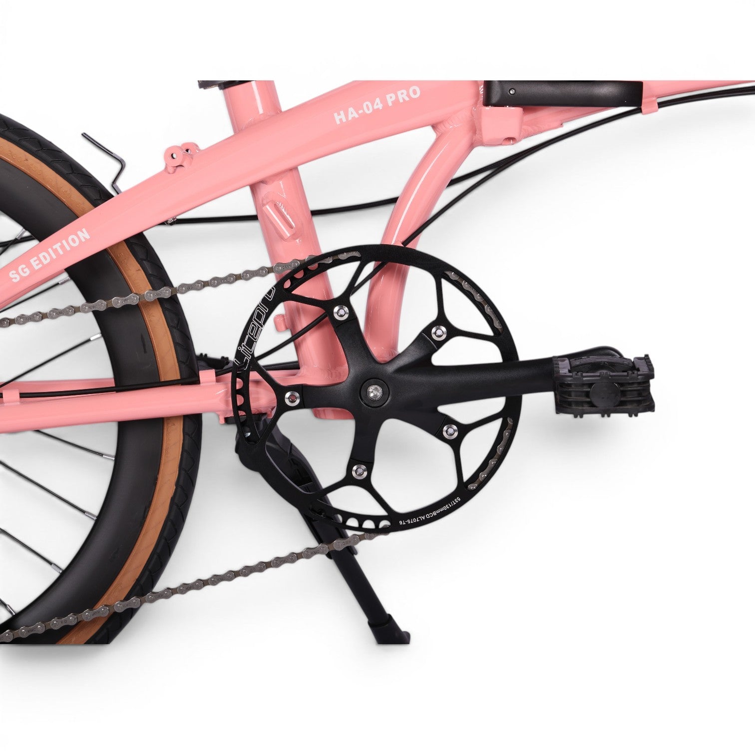 🔥2026 Hachiko HA-04 PRO COLLECTORS EDITION | Aluminium Foldable Bicycle | (22 Inch) 451mm Quick Release Wheel | Cherry Blossom Pink