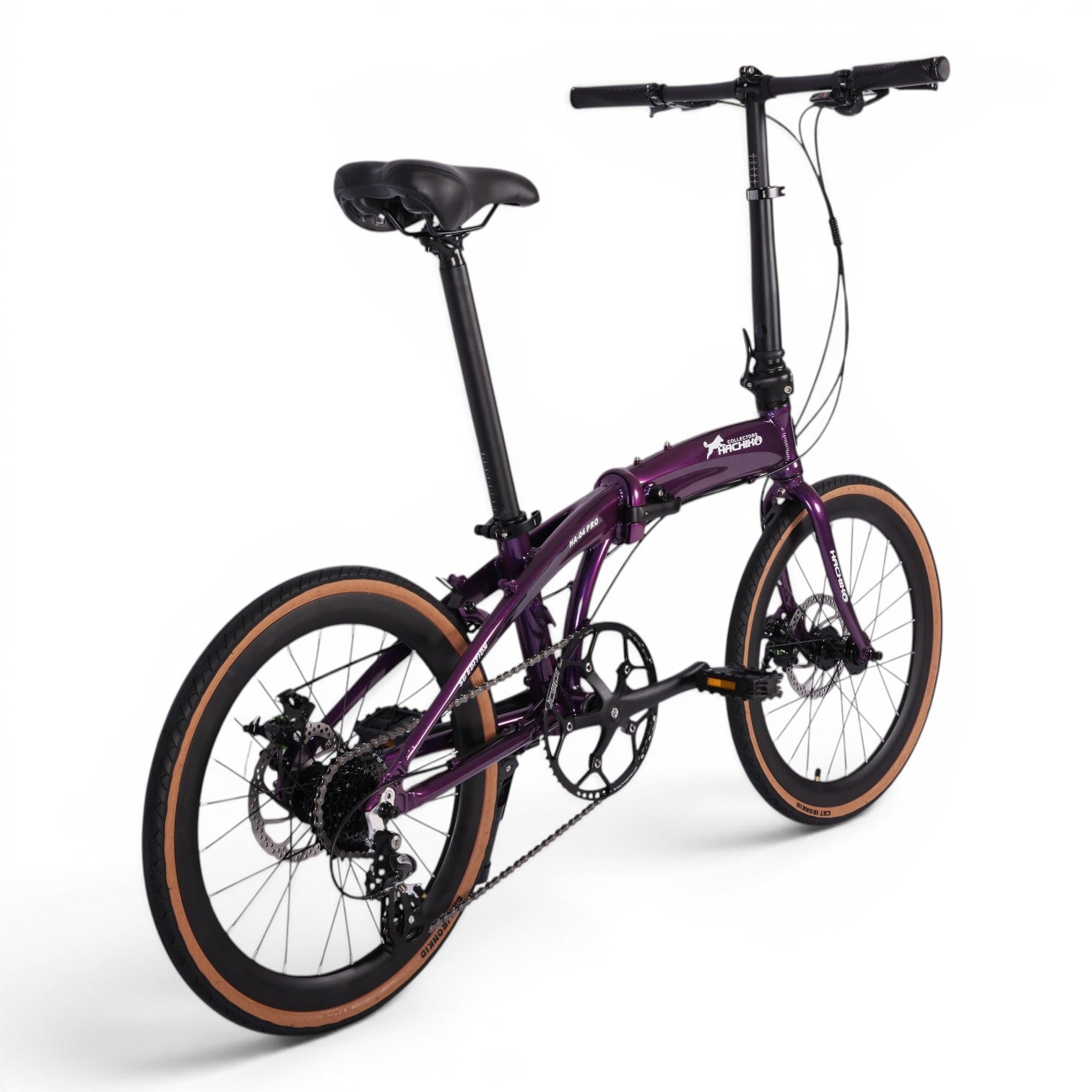 🔥2026 Hachiko HA-04 PRO COLLECTORS EDITION | Aluminium Foldable Bicycle | (22 Inch) 451mm Quick Release Wheel | Royale Purple