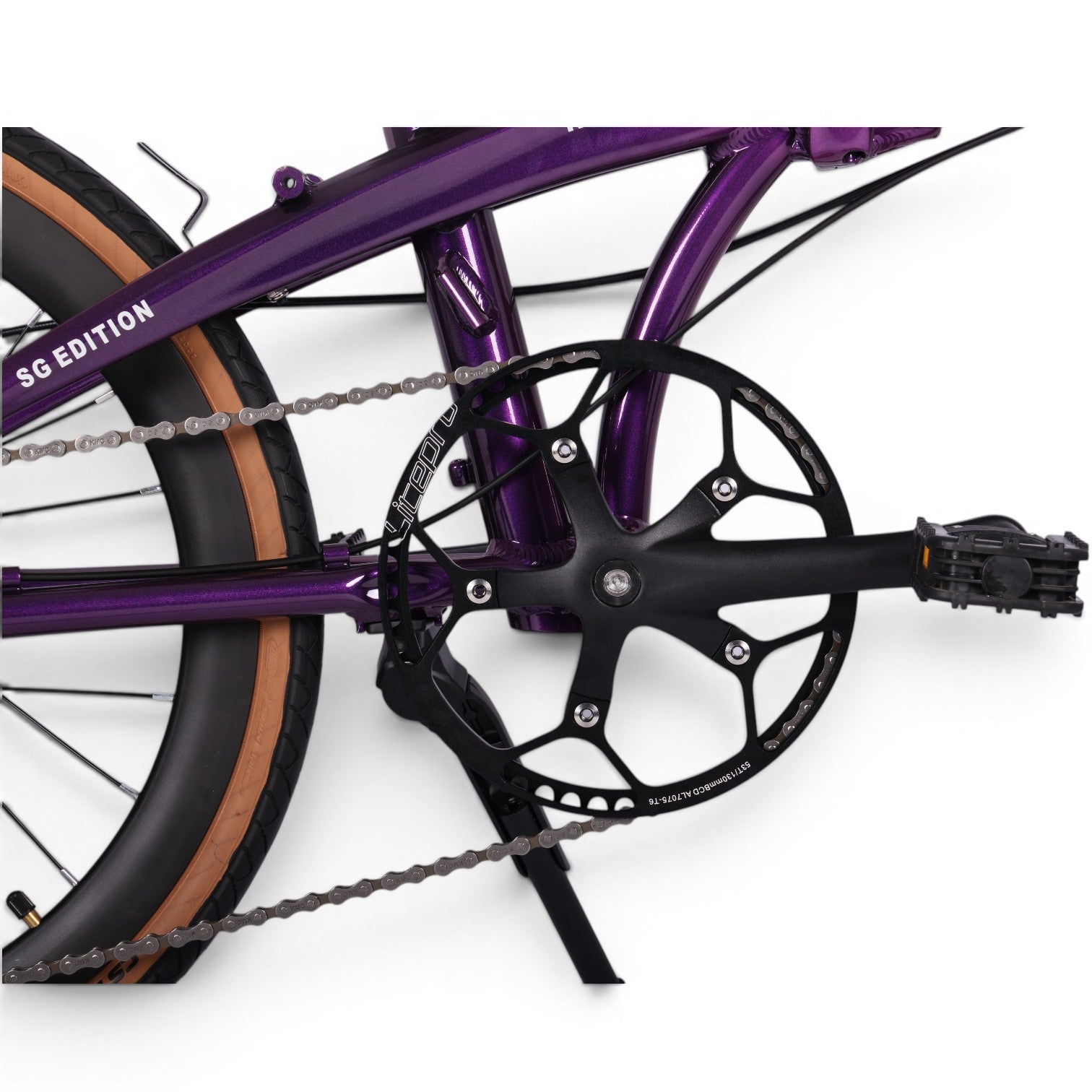 🔥2026 Hachiko HA-04 PRO COLLECTORS EDITION | Aluminium Foldable Bicycle | (22 Inch) 451mm Quick Release Wheel | Royale Purple