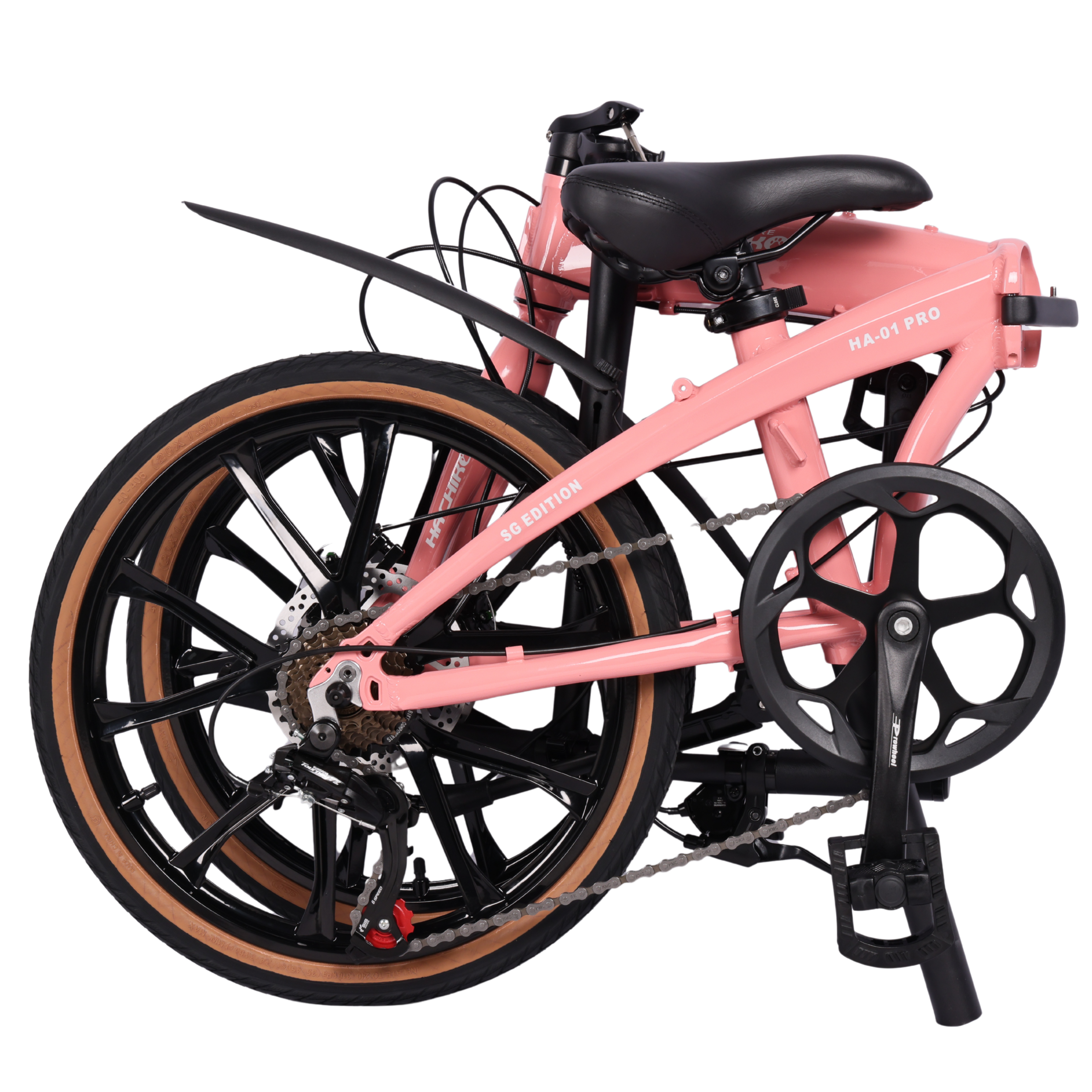 🔥2026 Signature Edition| Hachiko HA-01 PRO - 10 Bladed Sports Rims - Signature Edition | Aluminium Foldable Bicycle | (20 Inch) 406mm Quick Release Wheel