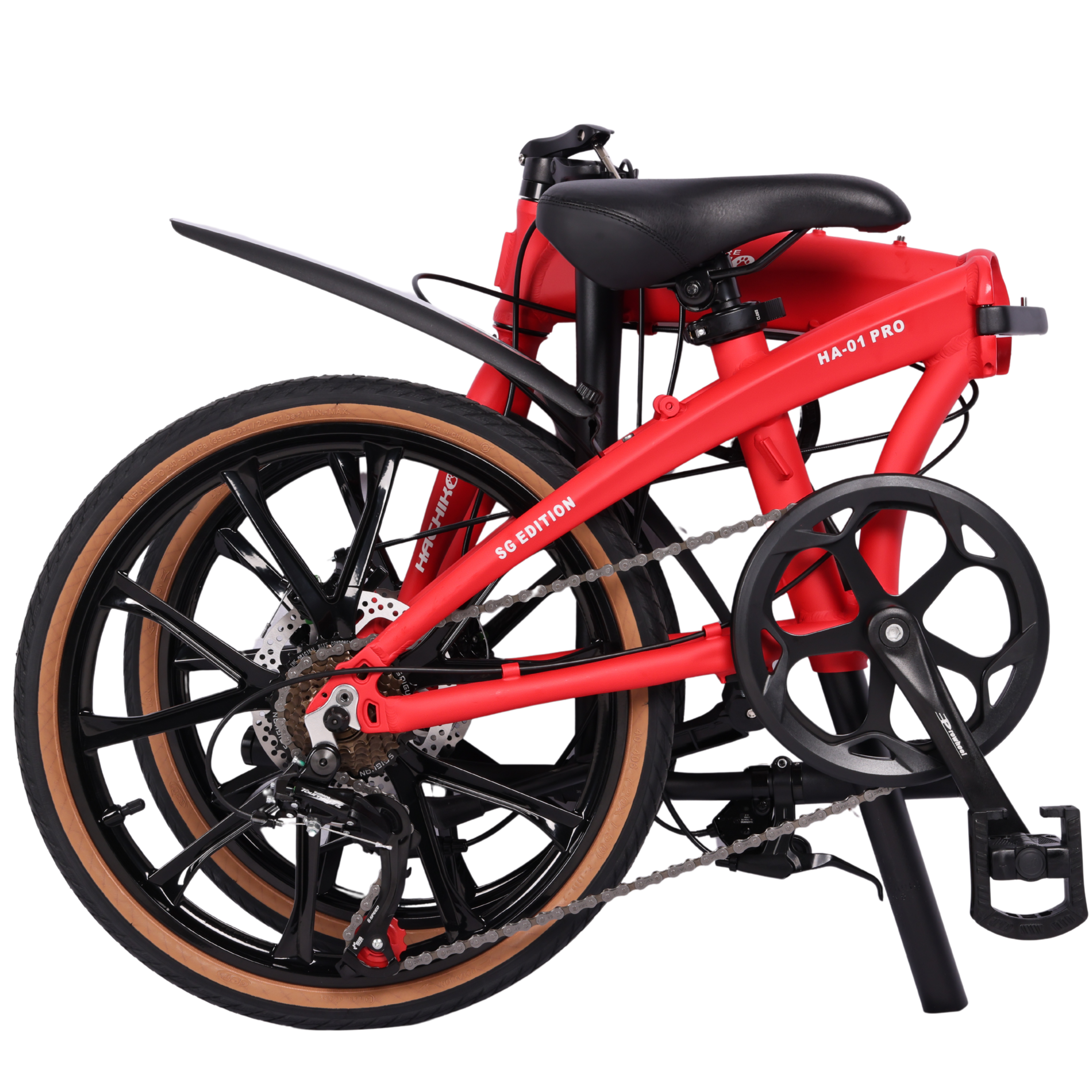 🔥2026 Signature Edition| Hachiko HA-01 PRO - 10 Bladed Sports Rims - Signature Edition | Aluminium Foldable Bicycle | (20 Inch) 406mm Quick Release Wheel