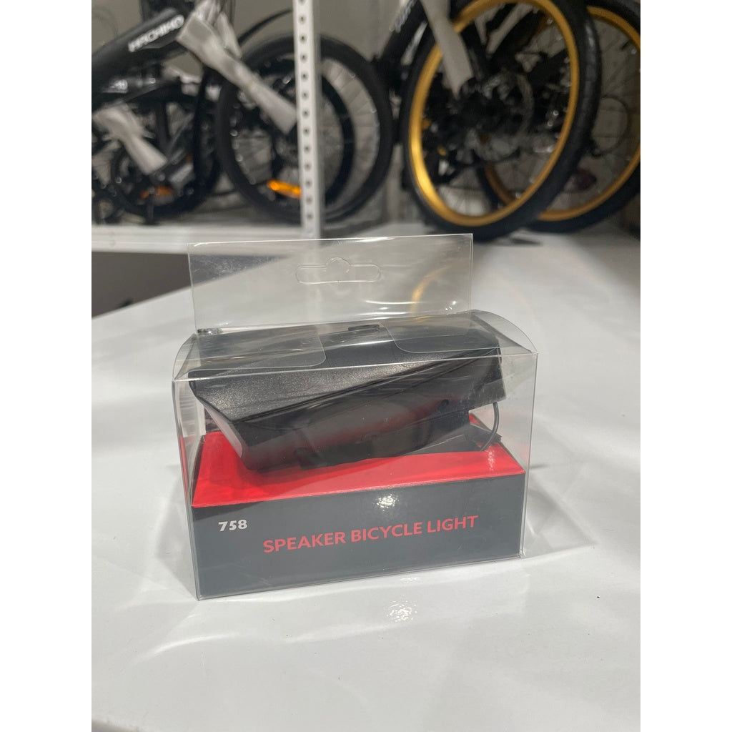 2-in-1 Bicycle Torch Light + Bell Speaker | Night Cycling Light | Battery Operated | Easy Mount