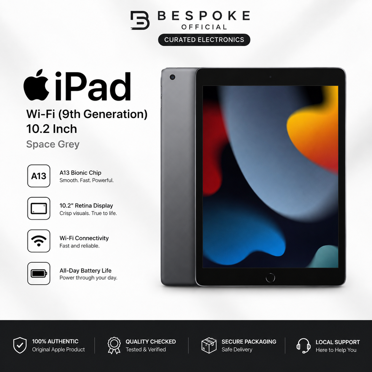 Apple iPad Wi-Fi (9th generation - 10.2 Inch) - Space Grey