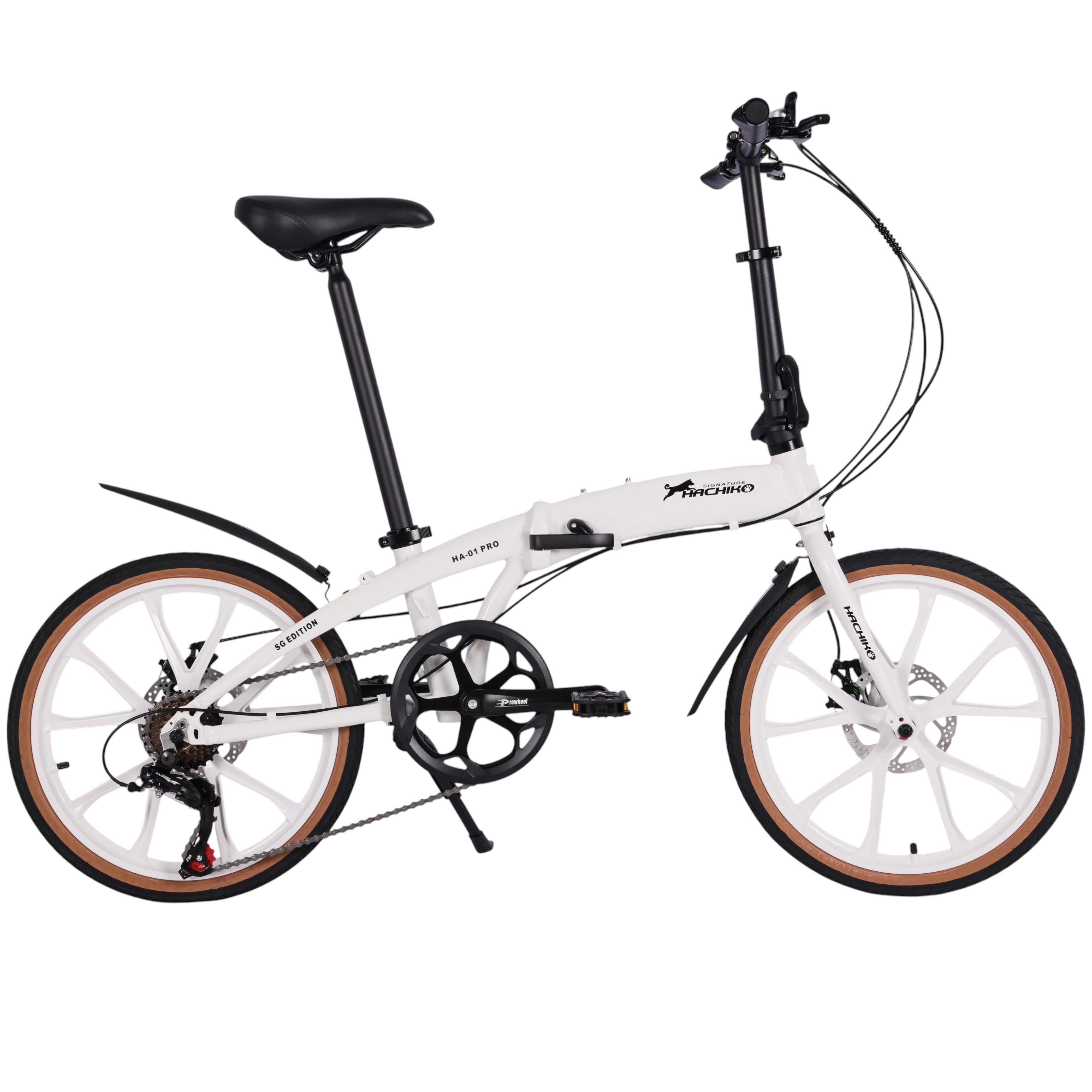 🔥2026 Signature Edition | Hachiko HA-01 PRO - 10 Bladed Sports Rims - Signature Edition | Aluminium Foldable Bicycle | (20 Inch) 406mm Quick Release Wheel