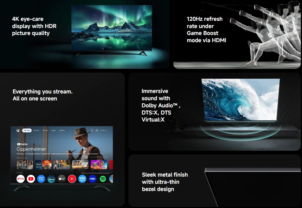 Xiaomi TV A 65 4K UHD 2026 Edition (Local Warranty 3 Years)